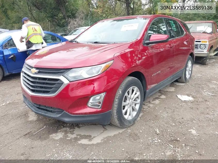 2020 CHEVROLET EQUINOX VIN 3GNAXKEV2LS589136 — фото 2