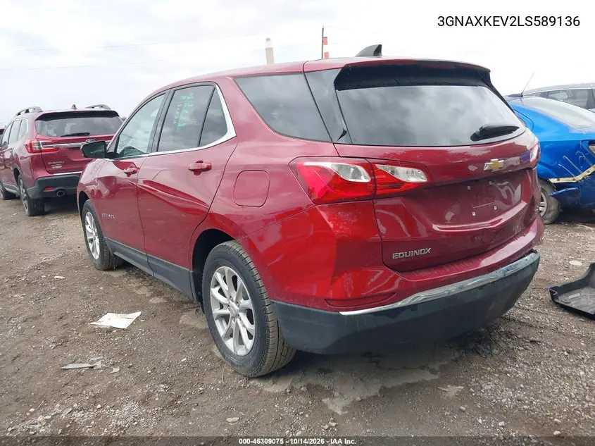 2020 CHEVROLET EQUINOX VIN 3GNAXKEV2LS589136 — фото 3