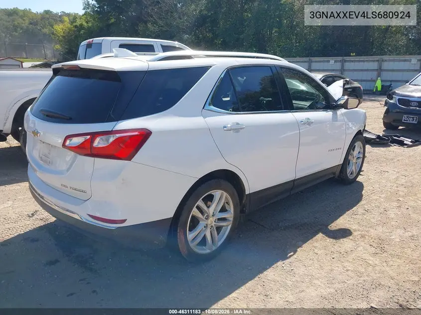 2020 CHEVROLET EQUINOX VIN 3GNAXXEV4LS680924 — фото 4