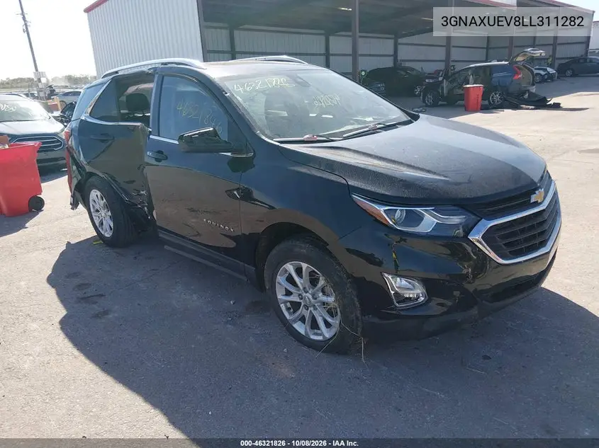 CHEVROLET EQUINOX 2020, VIN 3GNAXUEV8LL311282