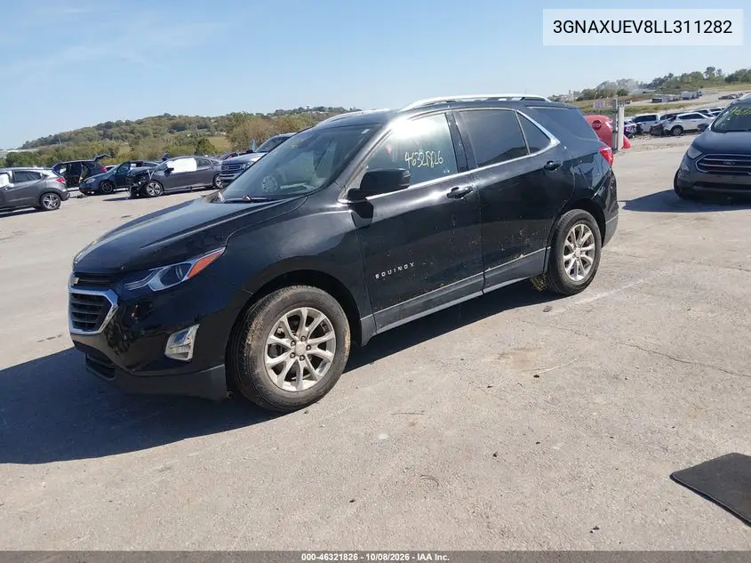 2020 CHEVROLET EQUINOX VIN 3GNAXUEV8LL311282 — фото 2