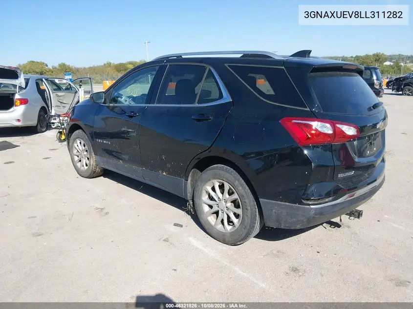 2020 CHEVROLET EQUINOX VIN 3GNAXUEV8LL311282 — фото 3