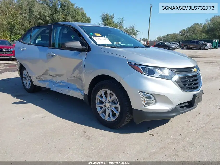 CHEVROLET EQUINOX 2020, VIN 3GNAXSEV3LS732773