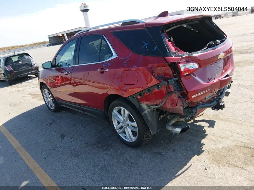 2020 CHEVROLET EQUINOX VIN 3GNAXYEX6LS504044 — фото 3