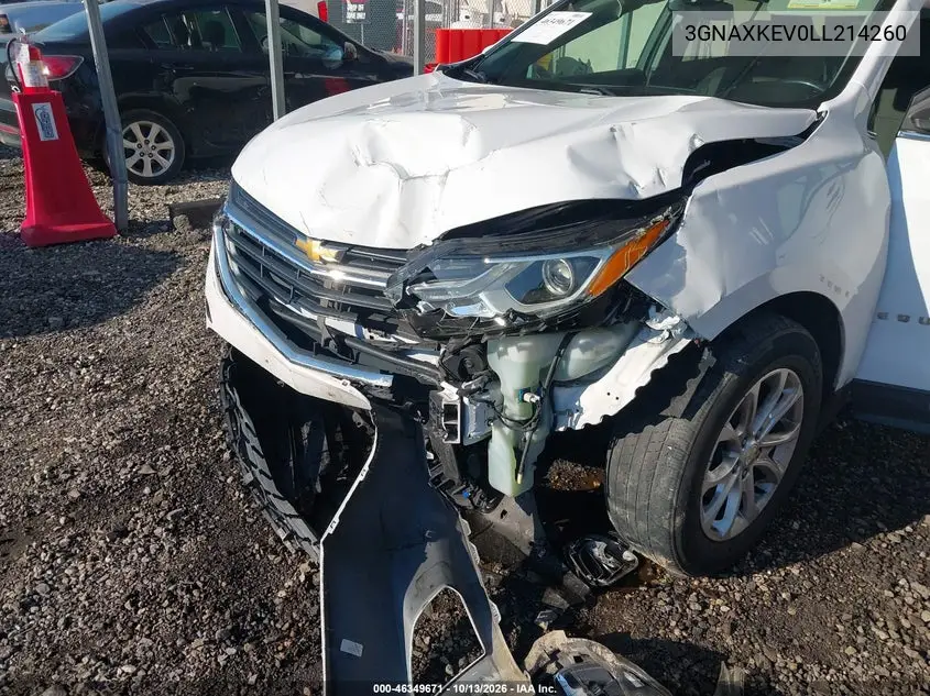 2020 CHEVROLET EQUINOX VIN 3GNAXKEV0LL214260 — фото 6