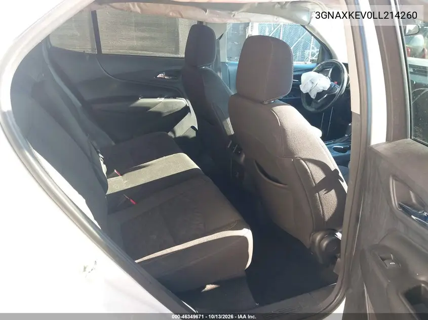 2020 CHEVROLET EQUINOX VIN 3GNAXKEV0LL214260 — фото 8