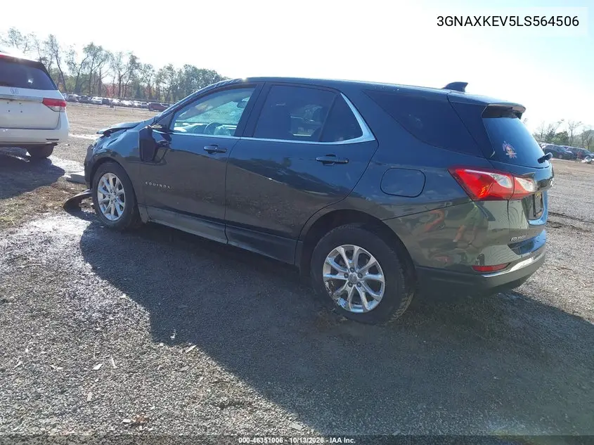 2020 CHEVROLET EQUINOX VIN 3GNAXKEV5LS564506 — фото 3