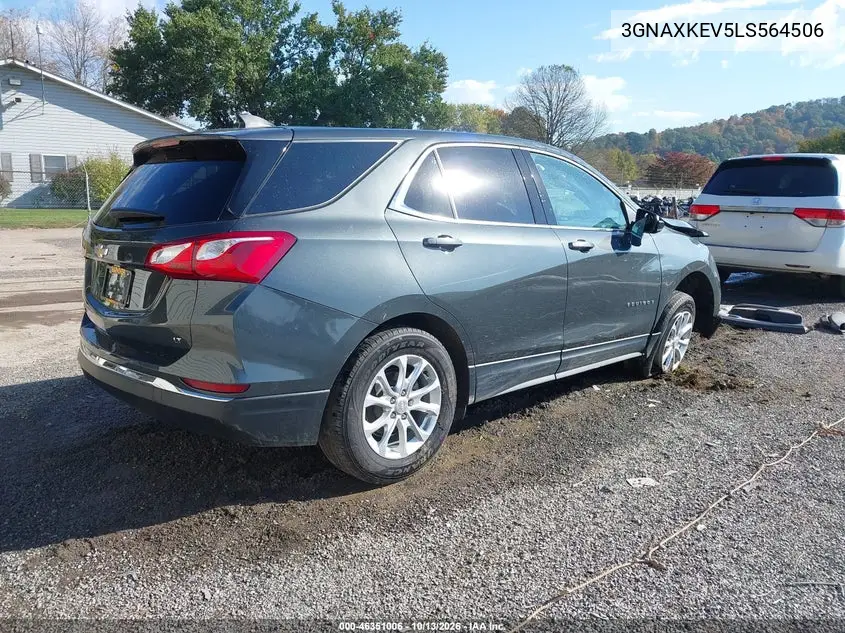 2020 CHEVROLET EQUINOX VIN 3GNAXKEV5LS564506 — фото 4