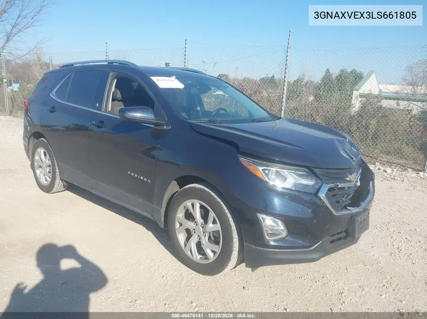 CHEVROLET EQUINOX 2020, VIN 3GNAXVEX3LS661805