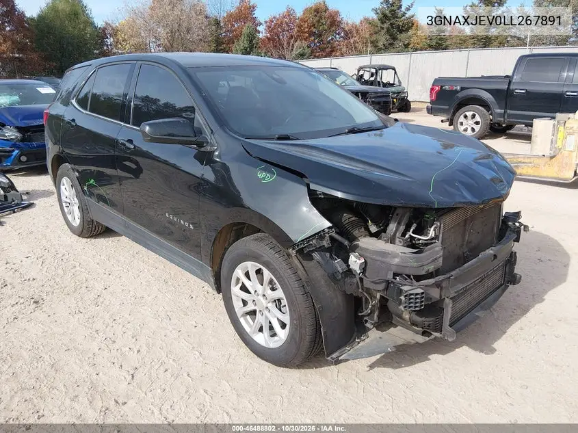 CHEVROLET EQUINOX 2020, VIN 3GNAXJEV0LL267891
