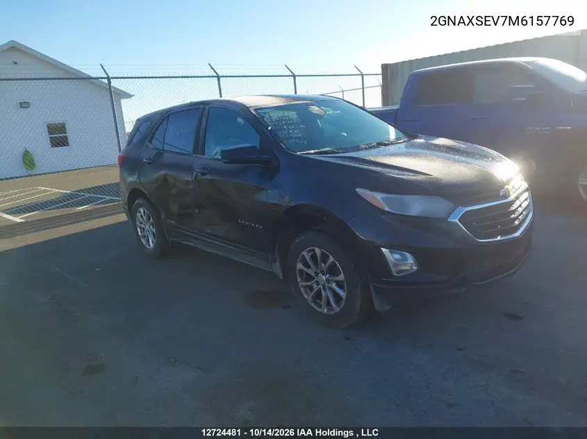 CHEVROLET EQUINOX 2021, VIN 2GNAXSEV7M6157769