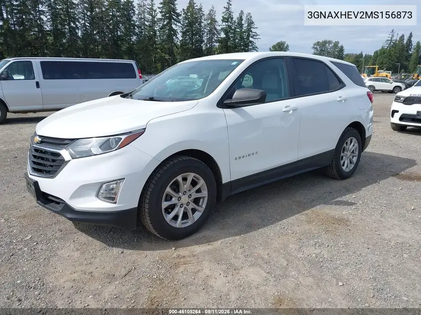 2021 CHEVROLET EQUINOX VIN 3GNAXHEV2MS156873 — фото 2