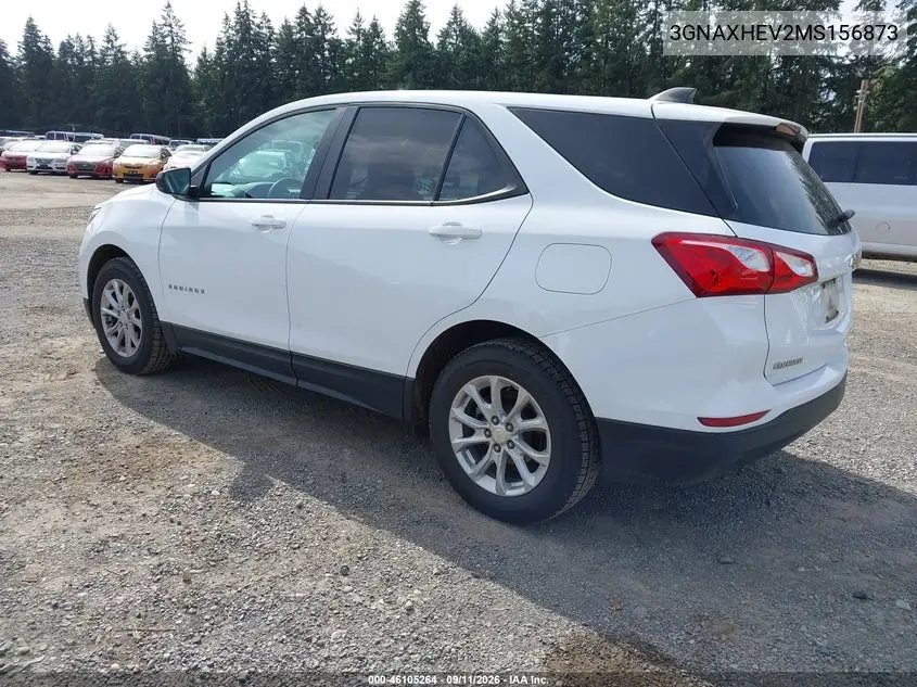 2021 CHEVROLET EQUINOX VIN 3GNAXHEV2MS156873 — фото 3
