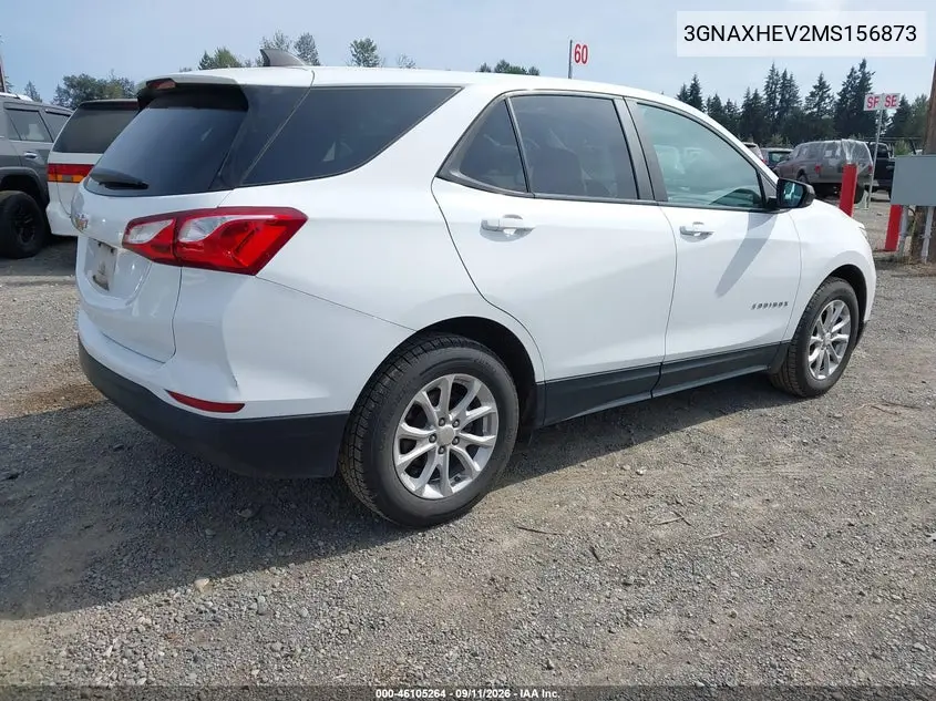 2021 CHEVROLET EQUINOX VIN 3GNAXHEV2MS156873 — фото 4