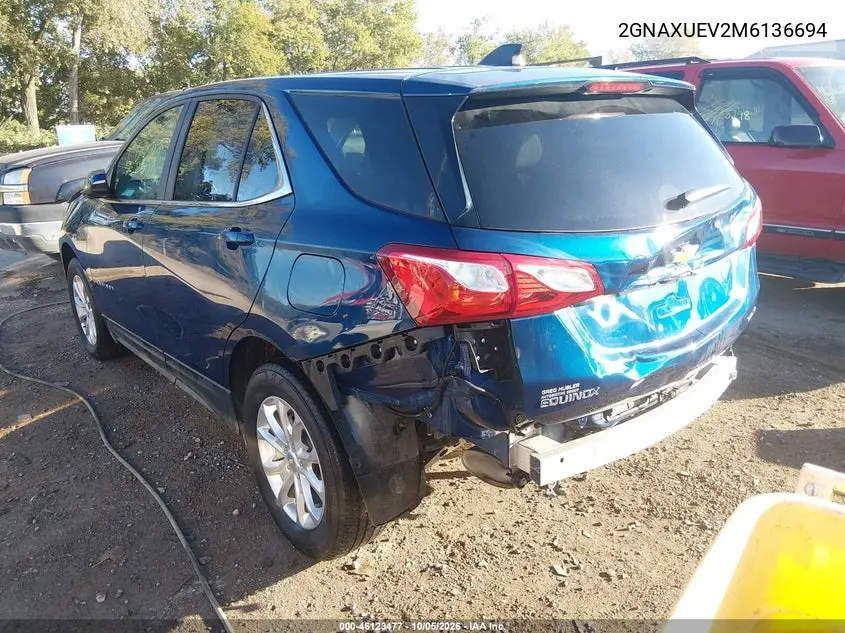 2021 CHEVROLET EQUINOX VIN 2GNAXUEV2M6136694 — фото 3