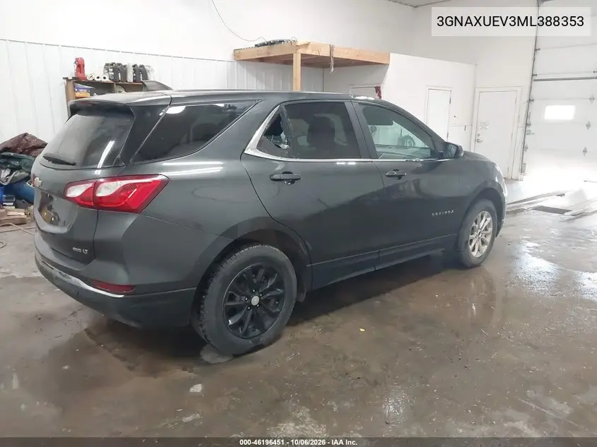 2021 CHEVROLET EQUINOX VIN 3GNAXUEV3ML388353 — фото 4