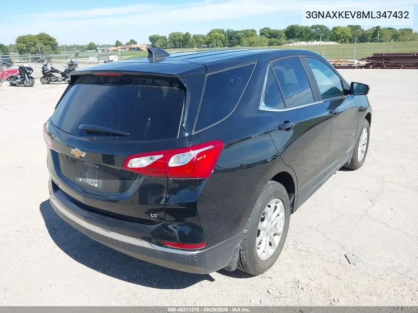 2021 CHEVROLET EQUINOX VIN 3GNAXKEV8ML347432 — фото 4