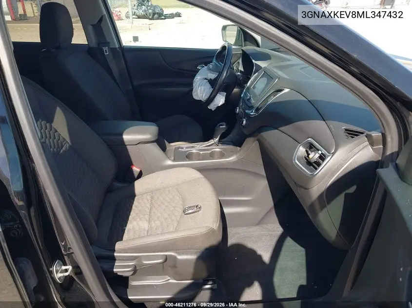 2021 CHEVROLET EQUINOX VIN 3GNAXKEV8ML347432 — фото 5