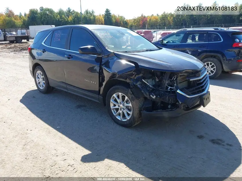 CHEVROLET EQUINOX 2021, VIN 2GNAXTEVXM6108183