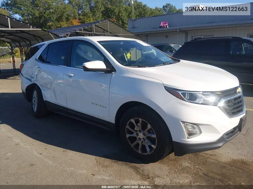 CHEVROLET EQUINOX 2021, VIN 3GNAXTEV4MS122663