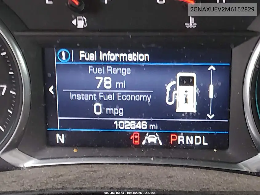 2021 CHEVROLET EQUINOX VIN 2GNAXUEV2M6152829 — фото 16