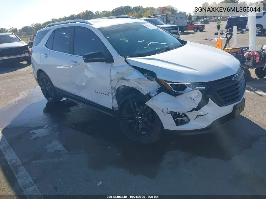 CHEVROLET EQUINOX 2021, VIN 3GNAXKEV6ML355044