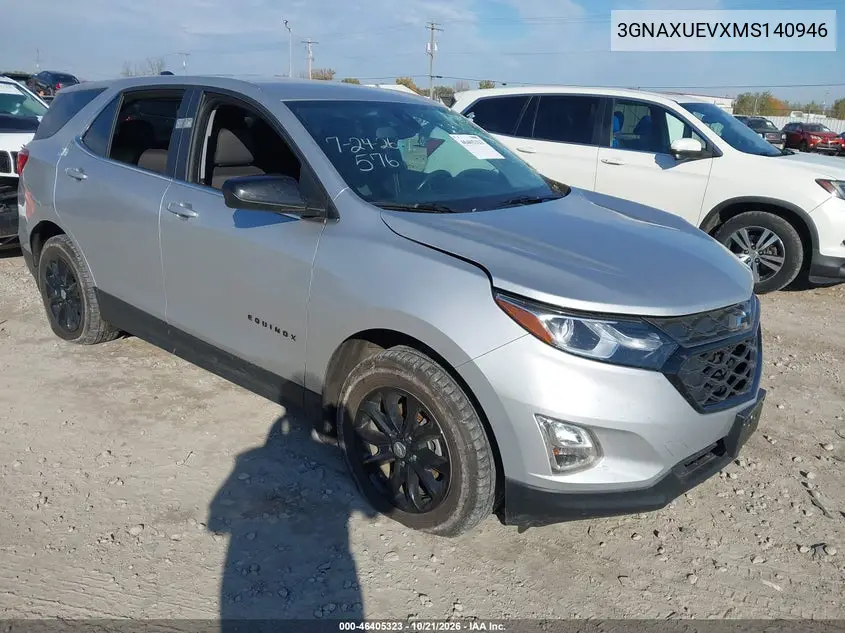 CHEVROLET EQUINOX 2021, VIN 3GNAXUEVXMS140946