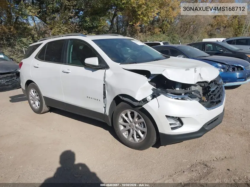 CHEVROLET EQUINOX 2021, VIN 3GNAXUEV4MS168712