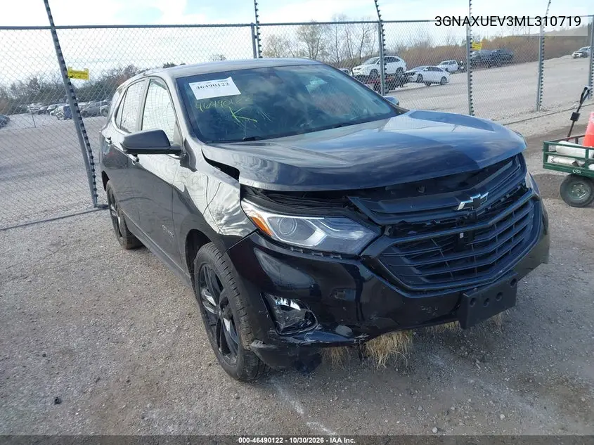 CHEVROLET EQUINOX 2021, VIN 3GNAXUEV3ML310719
