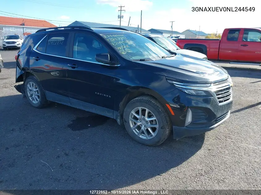 CHEVROLET EQUINOX 2022, VIN 3GNAXUEV0NL244549