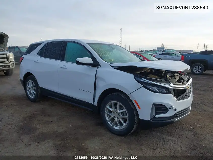 CHEVROLET EQUINOX 2022, VIN 3GNAXUEV0NL238640