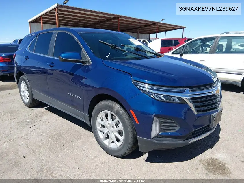 CHEVROLET EQUINOX 2022, VIN 3GNAXKEV7NL239627