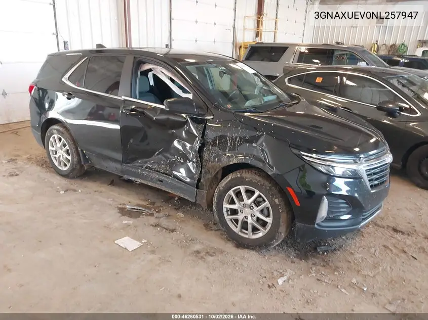 CHEVROLET EQUINOX 2022, VIN 3GNAXUEV0NL257947