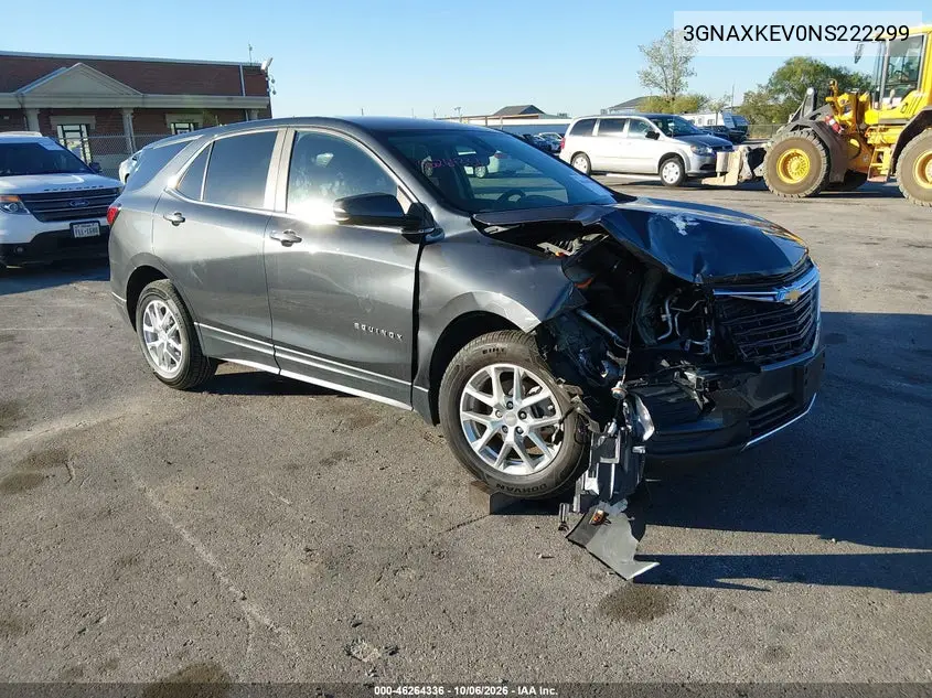 CHEVROLET EQUINOX 2022, VIN 3GNAXKEV0NS222299