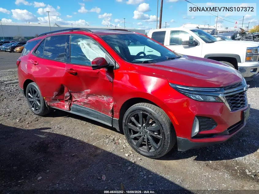 CHEVROLET EQUINOX 2022, VIN 3GNAXMEV7NS107372