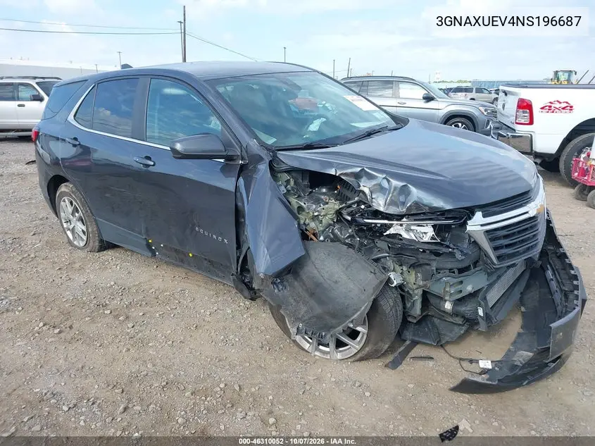 CHEVROLET EQUINOX 2022, VIN 3GNAXUEV4NS196687