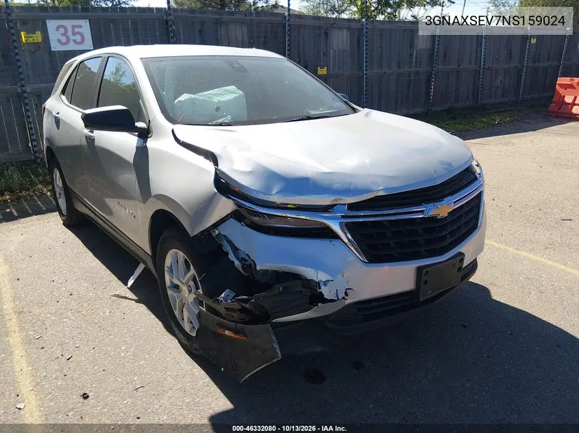 CHEVROLET EQUINOX 2022, VIN 3GNAXSEV7NS159024