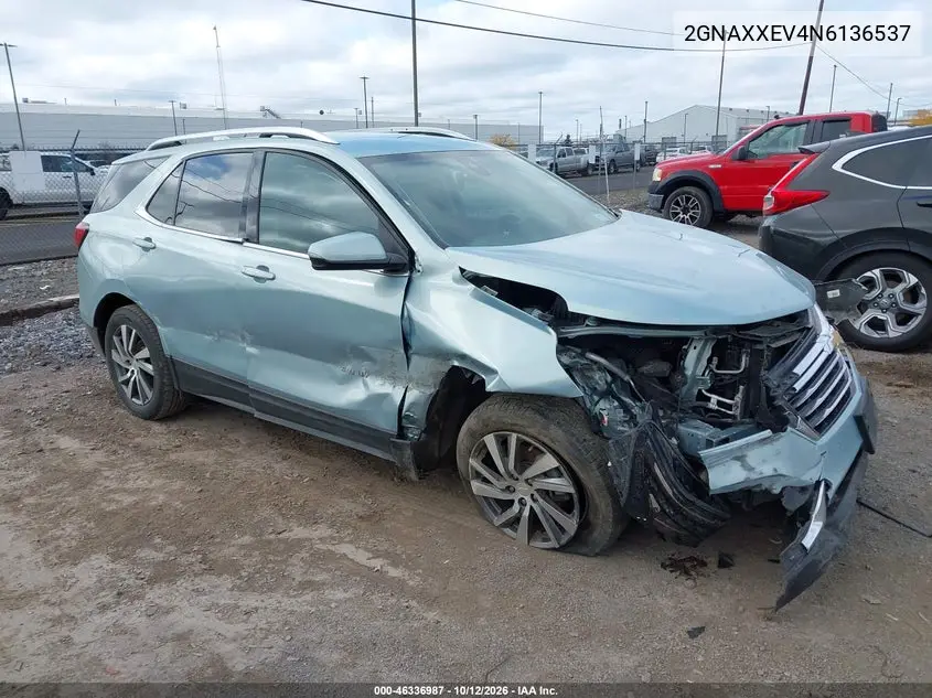 CHEVROLET EQUINOX 2022, VIN 2GNAXXEV4N6136537