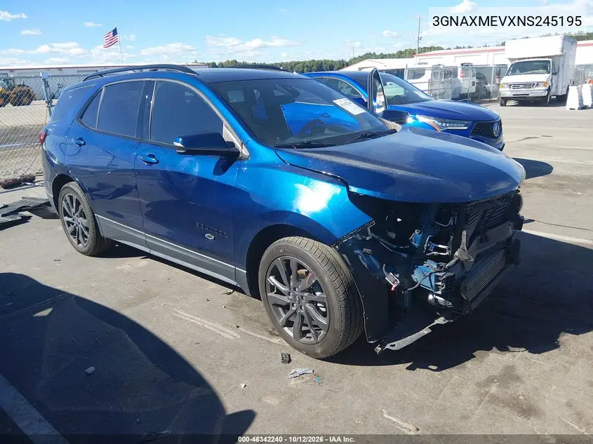 CHEVROLET EQUINOX 2022, VIN 3GNAXMEVXNS245195