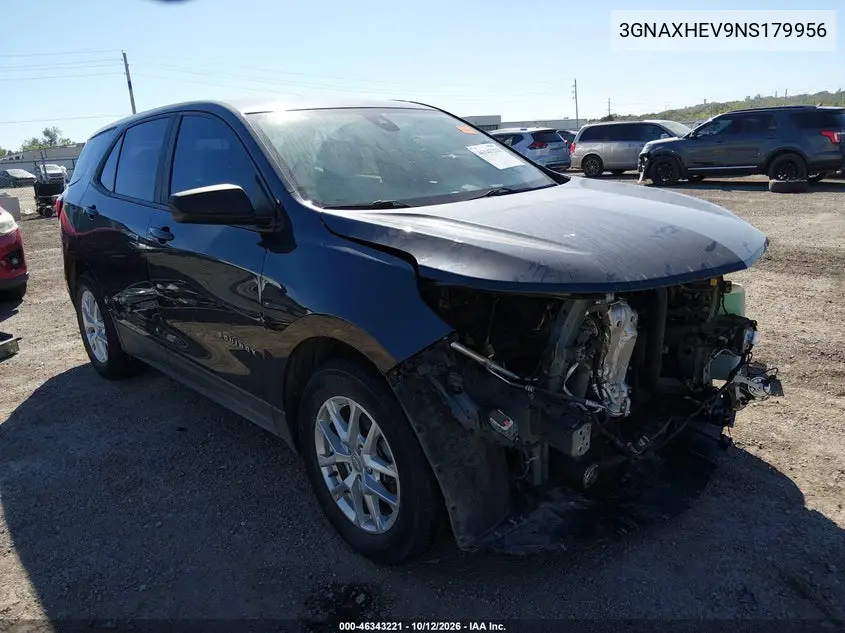 CHEVROLET EQUINOX 2022, VIN 3GNAXHEV9NS179956