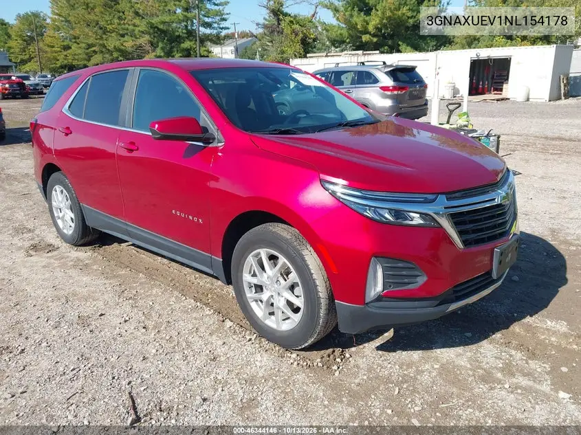 CHEVROLET EQUINOX 2022, VIN 3GNAXUEV1NL154178