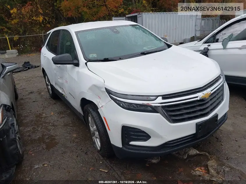 CHEVROLET EQUINOX 2022, VIN 2GNAXSEV3N6142915