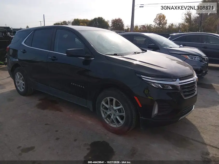 CHEVROLET EQUINOX 2022, VIN 3GNAXKEV2NL308871