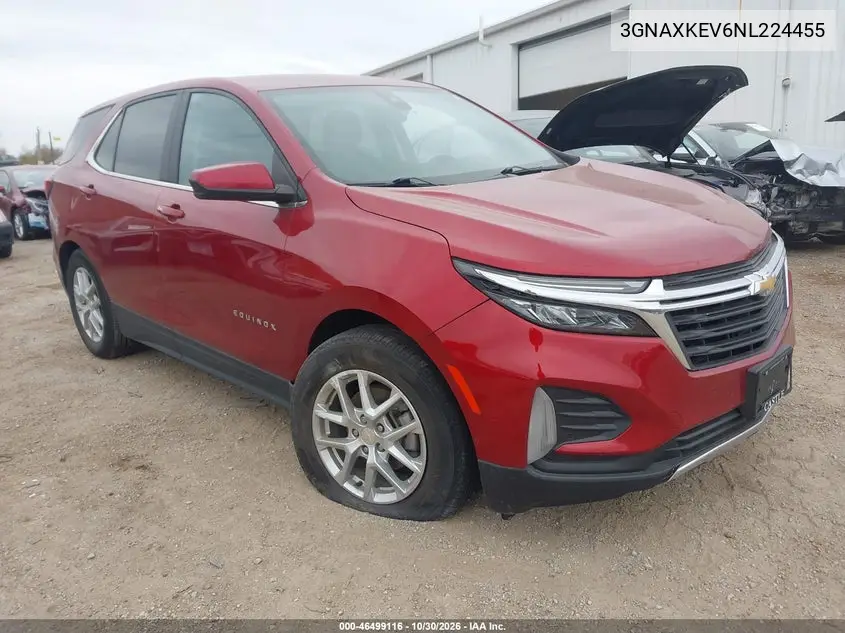 CHEVROLET EQUINOX 2022, VIN 3GNAXKEV6NL224455