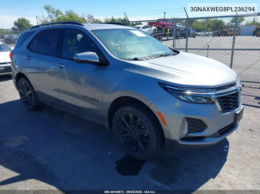 CHEVROLET EQUINOX 2023, VIN 3GNAXWEG8PL236294