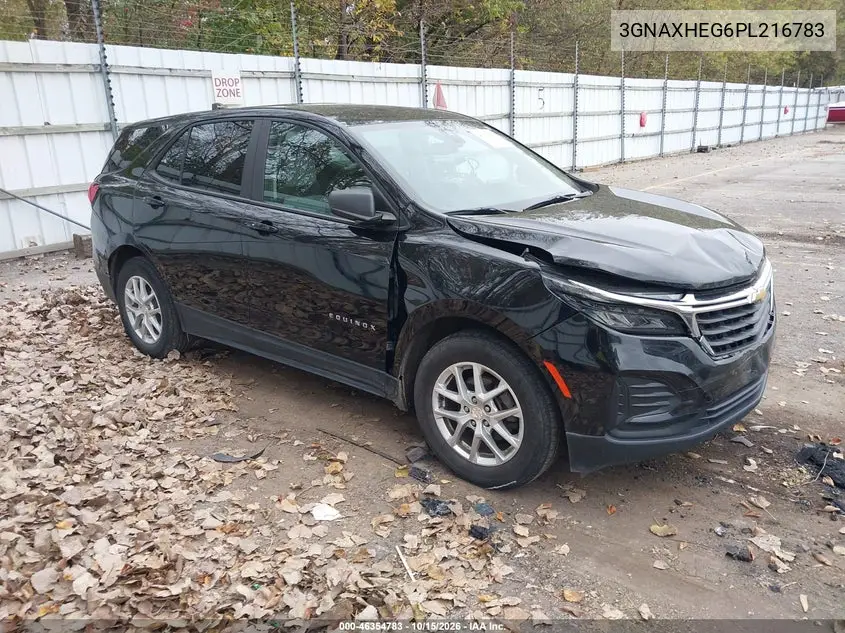 CHEVROLET EQUINOX 2023, VIN 3GNAXHEG6PL216783