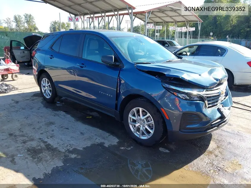 CHEVROLET EQUINOX 2024, VIN 3GNAXHEG9RL339352