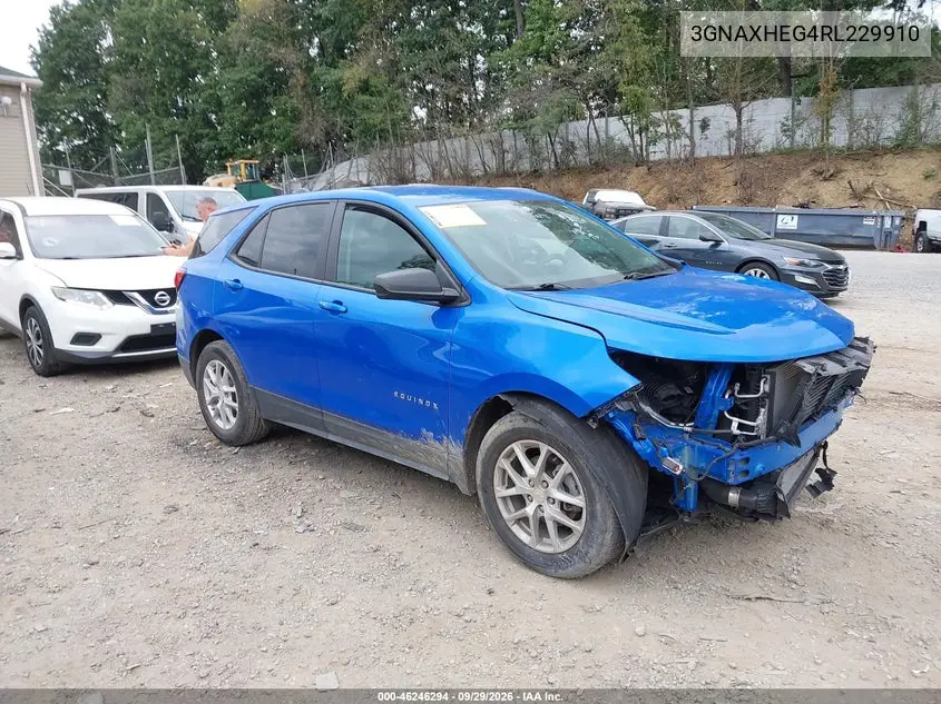 CHEVROLET EQUINOX 2024, VIN 3GNAXHEG4RL229910