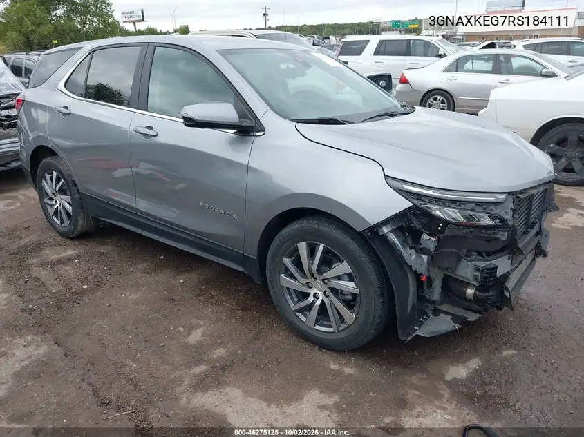 CHEVROLET EQUINOX 2024, VIN 3GNAXKEG7RS184111