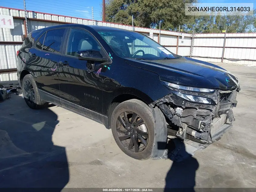 CHEVROLET EQUINOX 2024, VIN 3GNAXHEG0RL314033